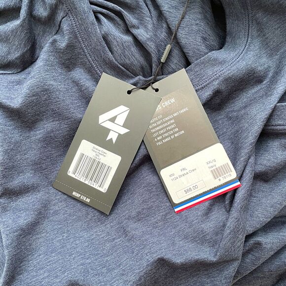 $88 Fourlaps NWT Men's XXL Stratus Ultra-soft Knit Long Sleeve Athleisure Shirt - Picture 8 of 10